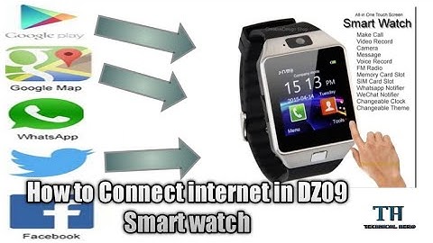 How to connect internet in DZ09 Smart watch Review by Technical Hero YK