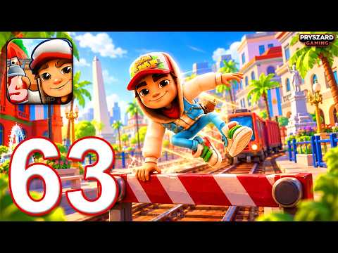 Subway Surfers - Gameplay Walkthrough Part 63 - New Buenos Aires Update (iOS, Android)