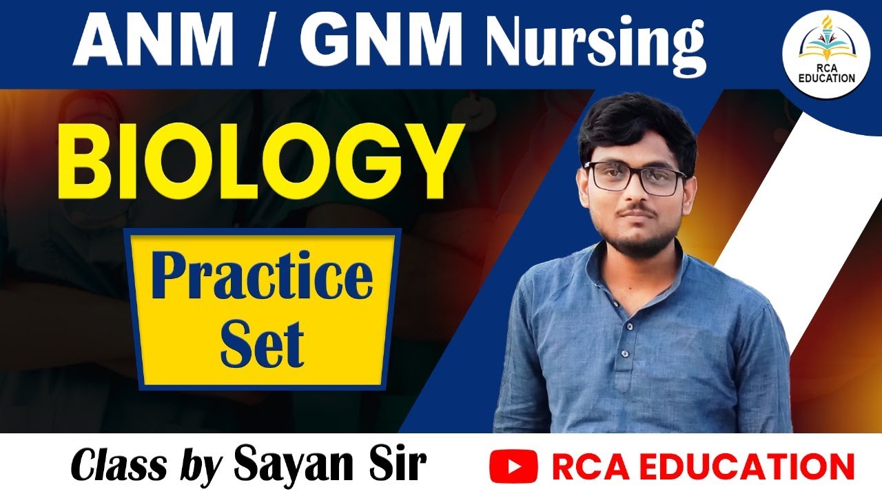 ANM // GNM 2025 // BIOLOGY PRACTICE SET-10 // RCA EDUCATION