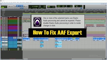 How To Fix Problem On Export AAF In Pro Tools | Pro Tools Tutorial
