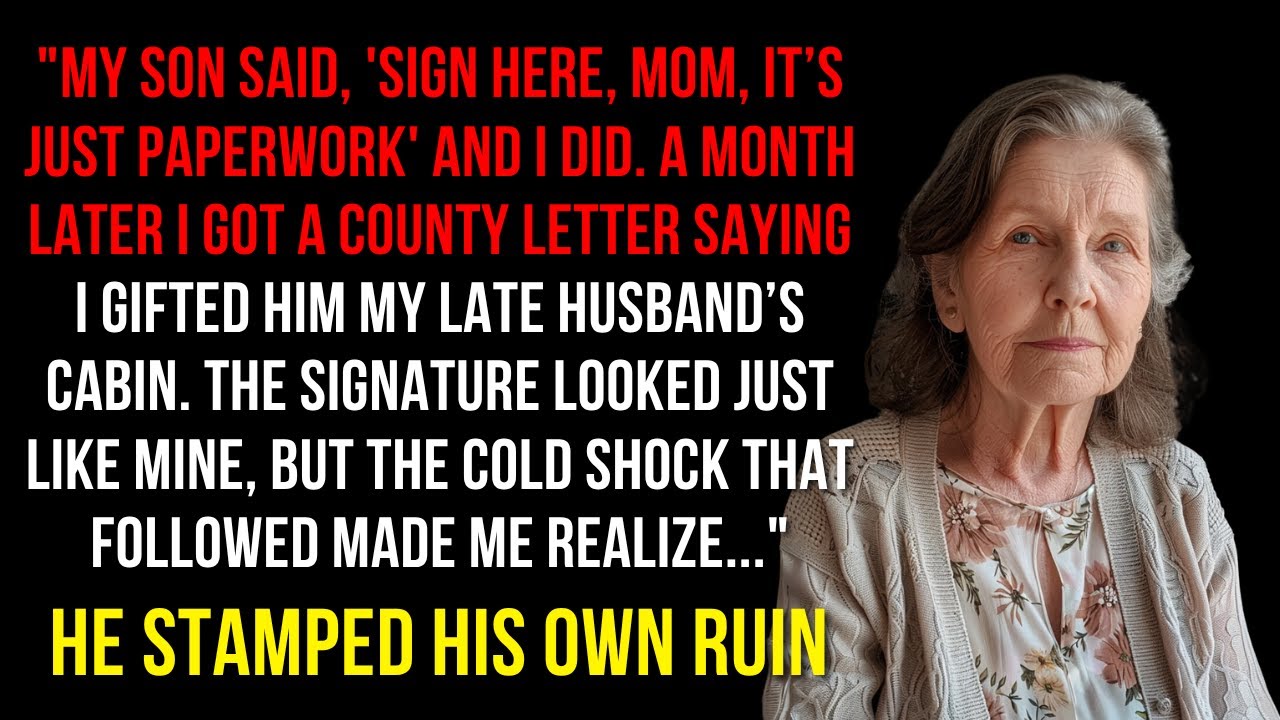 My Son Forged My Signature To Steal Our Family Cabin—Then I Tricked Him Into Notarizing My Will