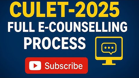 Full E-Counselling Process for CULET-2025 || Admission Process for B.A.LL.B in Calcutta University 