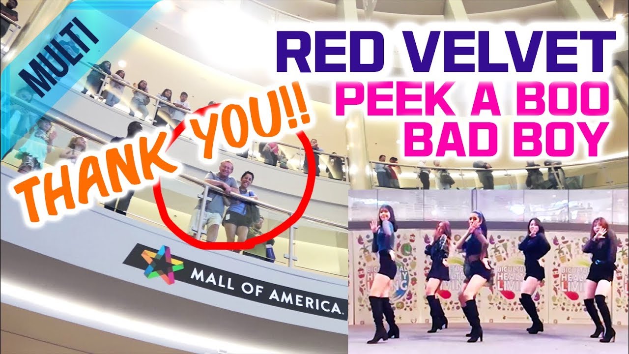 👉Multi View + Performance👈 Red Velvet - Peek-A-Boo & Bad Boy Cover @Mall of America