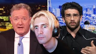 Piers Morgan vs HasanAbi on Palestine-Israel Conflict | xQc Reacts