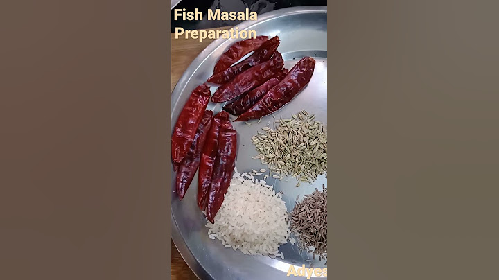 மீன் வறுவல் மசாலா செய்முறை | Fish Fry Masala Preparation...| ‎@ADYES 