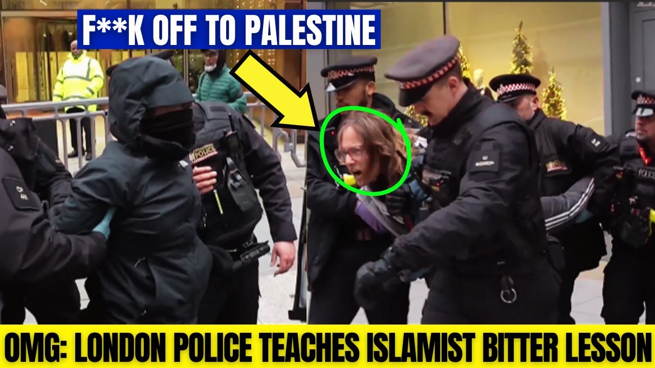 ПОЛИЦИЯ ЛОНДОНСКОГО ГОРОДА НАКОНЕЦ-ТО ПРОТИВОСТОЯЛА ПРОТЕСТУЮЩИМ В ПРОПАЛЕСТИНСКОМ НАСТРОЕНИИ — Д...