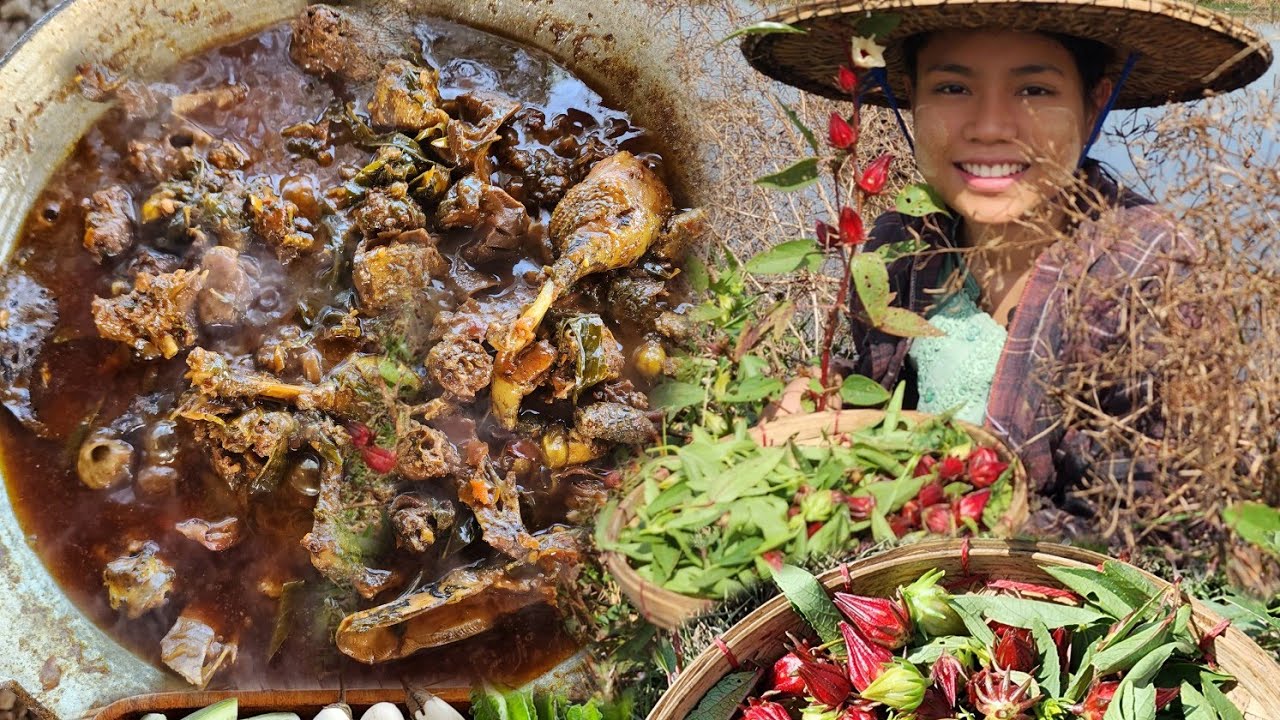 နားမူလက်ရာ ဘဲသားချဥ်ပေါင် ဓာတ်စာဟင်းကို အစ်မကြီးနဲ့အတူစားမယ်😋