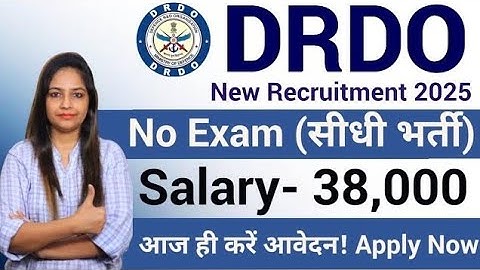 DRDO Recruitment 2025|No Exam|DRDO Recruitment 2025|Technical Government job|Govt Jobs Nov 2025