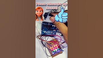ADXL335 Acceleration Sensor with Arduino Uno and 4X4 LED Matrix #shorts
