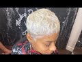 Tried the perfect platinum pixie on my wife