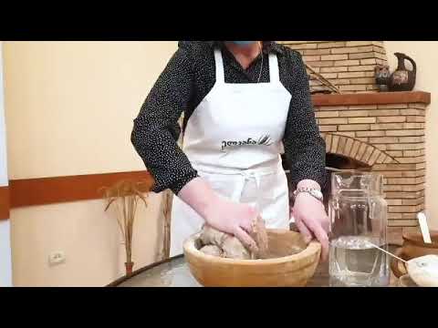 პურის ცხობა ქართული ენდემური ხორბლის ფქვილით  Bread baking with Georgian endemic wheat flour
