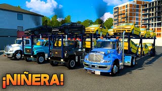 ¡4 NIÑERAS CARGADAS DE TAXIS! | Colombia | American Truck Simulator