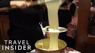 How Cheesy Aligot Is Made In Paris