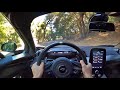 McLaren Senna POV Canyon Drive (3D Audio)(ASMR)