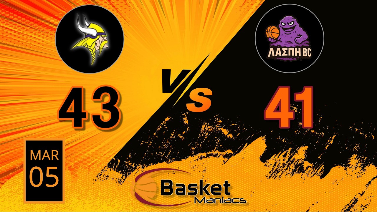 Voula Vikings VS Λάσπη BC
VLV VS LSP