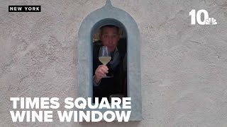 Wine window opens in New York City