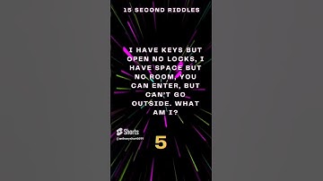 I have keys but open no locks... #shorts #riddles