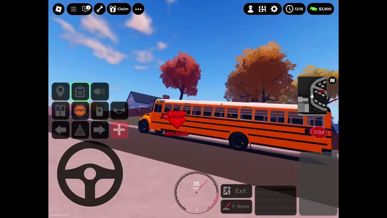 Part 4 of school bus driver in Roblox￼
