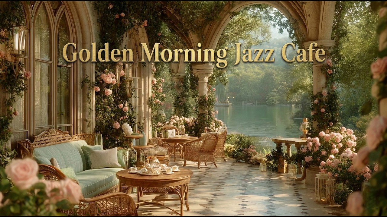 Золотой утренний Jazz на солнечном балконе ☕ Расслабляющий Piano для позитивной энергии | 4K