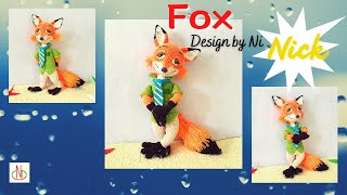 Crochet Fox. Part 1 (1/2) Head. Free Pattern and Tutorial_Amigurumi_ Móc Cáo. #Nicrochet