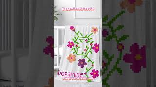 NEW Dopamine Molecule C2C Crochet Blanket With Free Graph
