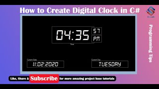 How to Create Digital Clock in C#