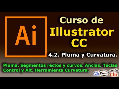 Curso de Illustrator CC. 4.2. Herramientas Pluma y Curvatura.