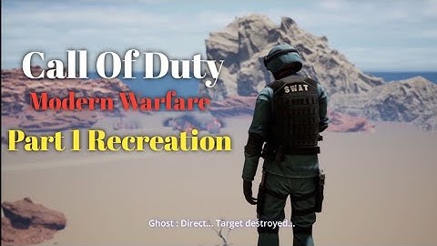 Call Of Duty - Modern Warfare 2 Part 1 Recreation in Unreal Engine 5 ( Devendra Rane)