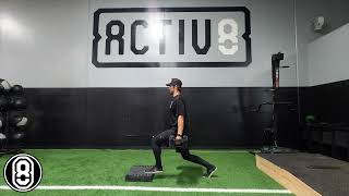 Activ8 | Dumbbell Floating Heel Split Squat