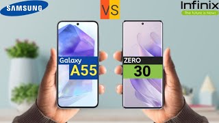 Samsung Galaxy A55 VS Infinix Zero 30 5G 🔥 Full Comparison #3RTech_Ind