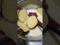 🍠さつまいもを揚げるよ〜😋