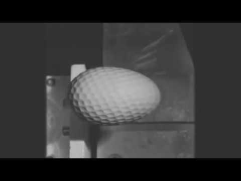 Golf Ball Hit With Drive Super Slow Moti, Stock Video