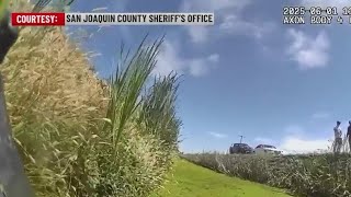 CHP and San Joaquin County Sheriff's Office responded to a crash with a positive ending