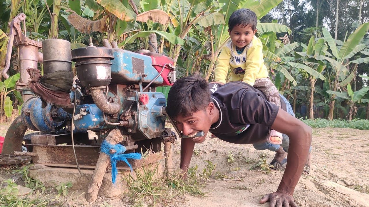 Amazing Smart Boy 18 HP powerful Indiana Salon Machine Started Challenge video 