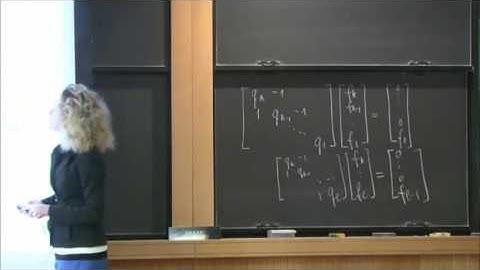 Zeros of polynomials via matrix theory and continued fractions - Olga Holtz