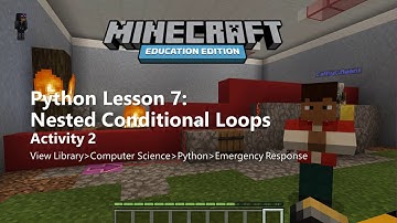 Minecraft EE- Python Walkthrough, Lesson 7- Conditional Loops, Activity 2