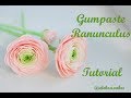 Gumpaste Ranunculus Tutorial. Fondant Ranunculus. Ранункулюс из мастики просто.