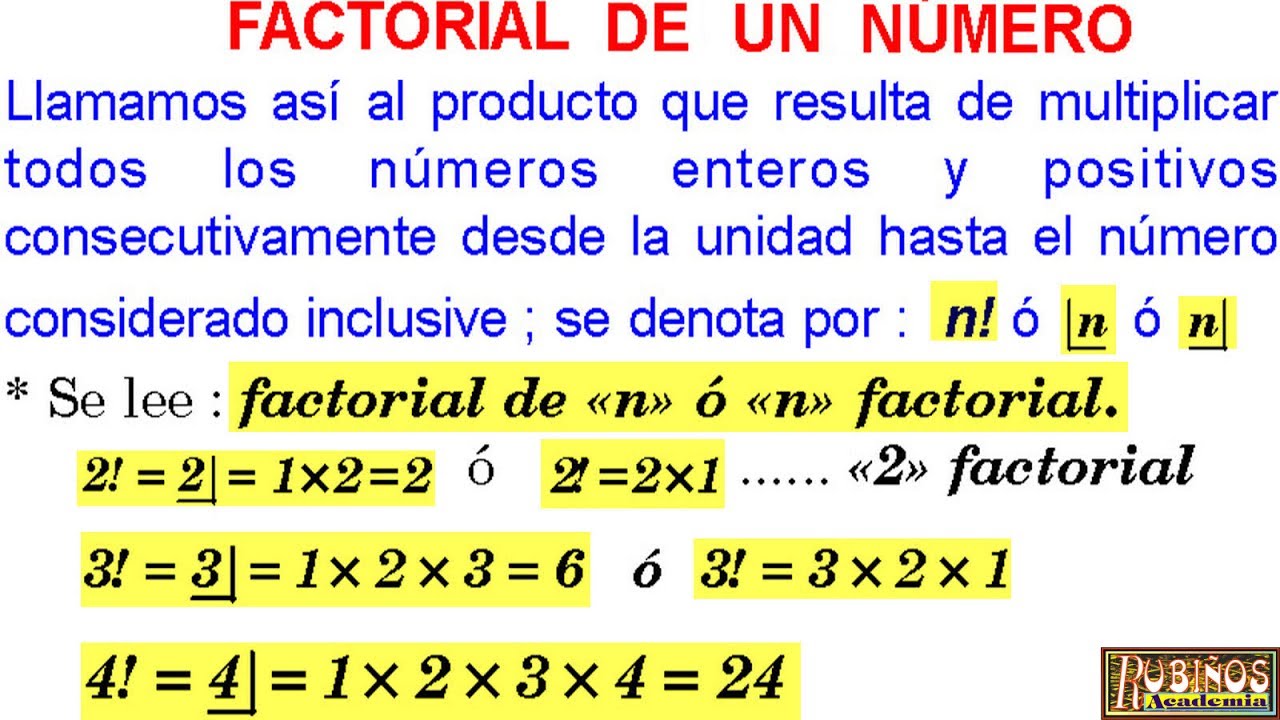 Factorial de un numero negativo