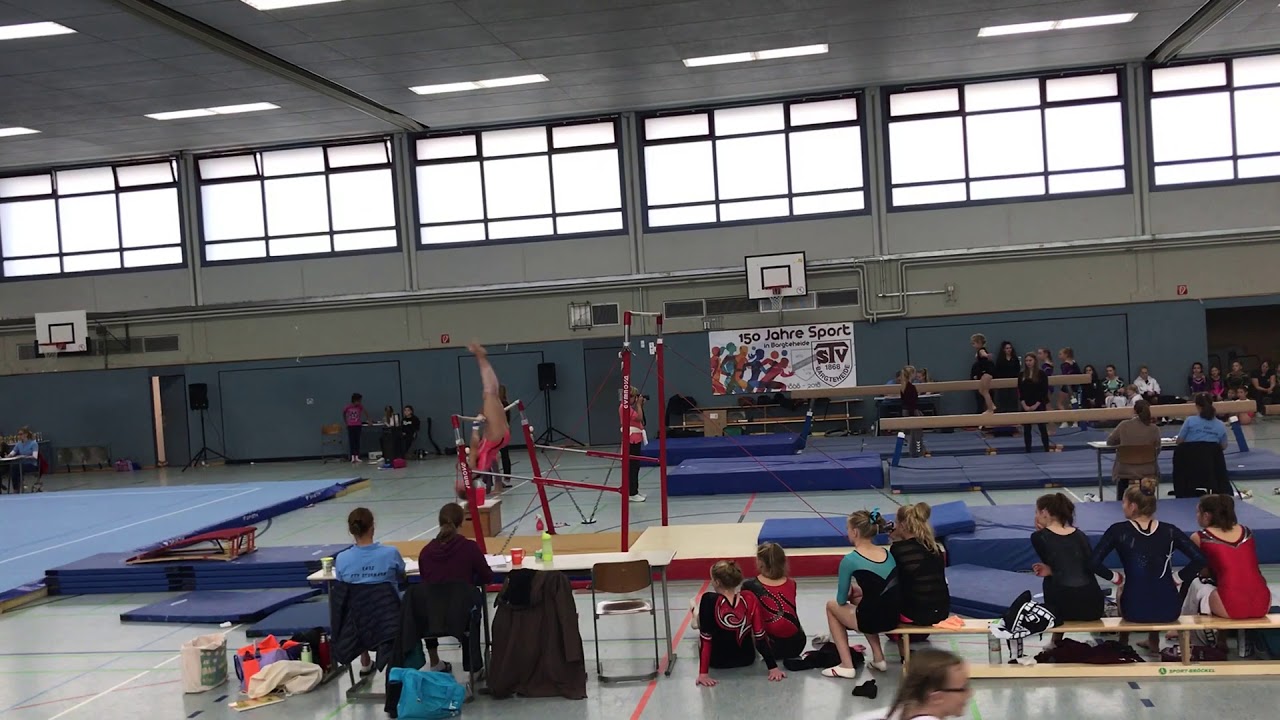 Turnen. Stufenbahren lk2