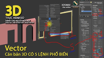3D có 5 LỆNH phổ biến CẦN HỌC TRƯỚC , Học 3D CƠ BẢN DÀNH CHO NGƯỜI MỚI, VECTOR trong 3D