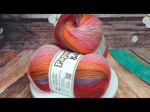 Video: Příze Papatya Batik, 554-26