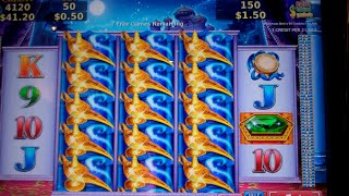 Tales of the Moon Night Slot Machine Bonus - 7 Free Spins with 2 Gigantic Spins Feature - Nice Win