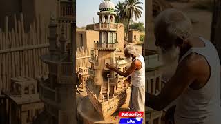 Amazing Wooden Mosque Boat Making|Village Carpenter Craft #artisan #mosque #handcrafted #woodcrafts