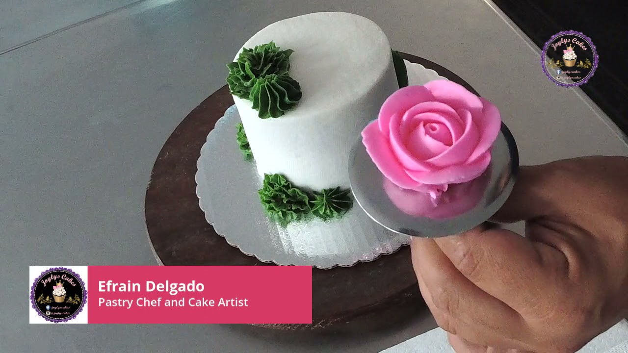Tutorial: Como realizar una Rosa en Buttercream (frosting) by Joylys Cakes