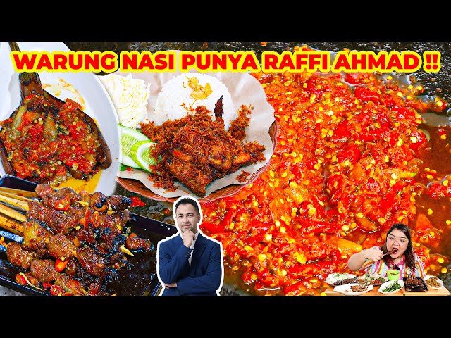 PUNYA RAFFI AHMAD!! WARUNG NASI SULTAN RESEPNYA DARI MAMA AMY 😍 class=