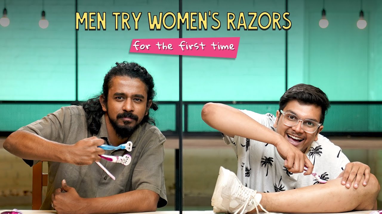 Men Try Women's Razors For The First Time Ok Tested YouTube