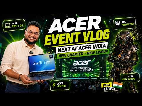 What an Alien was doing at laptop launch? - Acer Event Vlog! 🤯