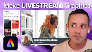 How to Make Livestream Graphics for Social Media | Adobe Express screenshot 2