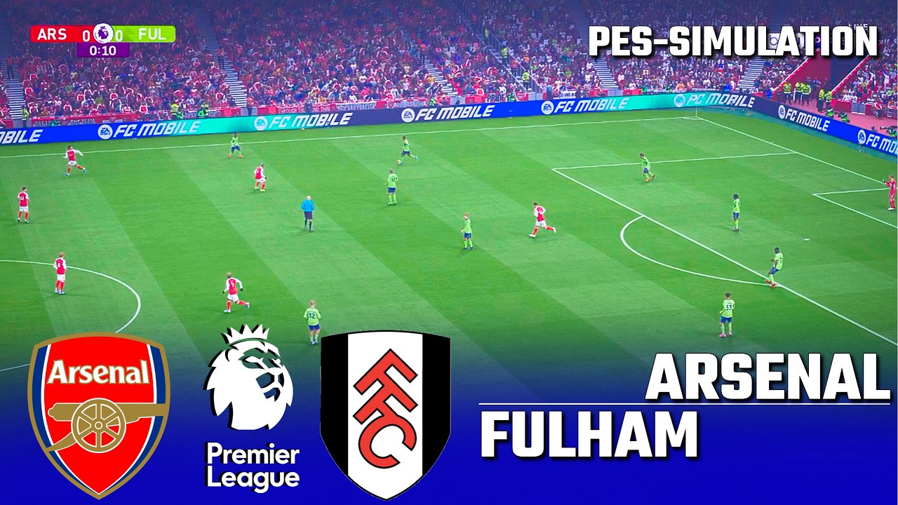Arsenal vs Fulham FC | English Premier League | PES 21 Football Simulation