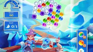Bubble Witch 2 Saga Level 1984 with no booster & 4 bubbles left